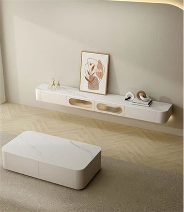 Kaki väggmonterat TV-skåp